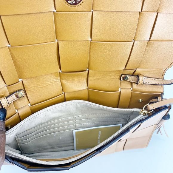 Michael Kors Vivian Woven Leather Ivy Braided Bag - Picture 5 of 5